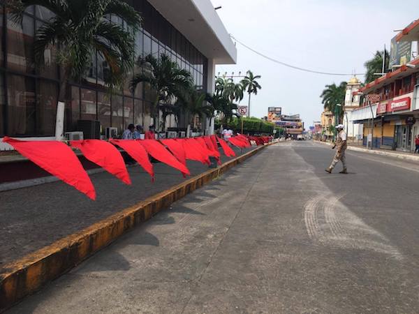 Manifestantes pretenden reabrir el centro de Tapachula
