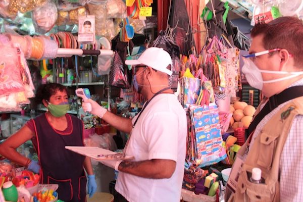 Aplican medidas preventivas en mercados de Tapachula
