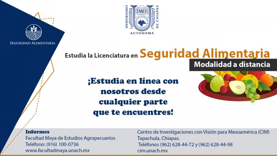 Promueve UNACH la seguridad alimentaria en México formando profesionales en la materia