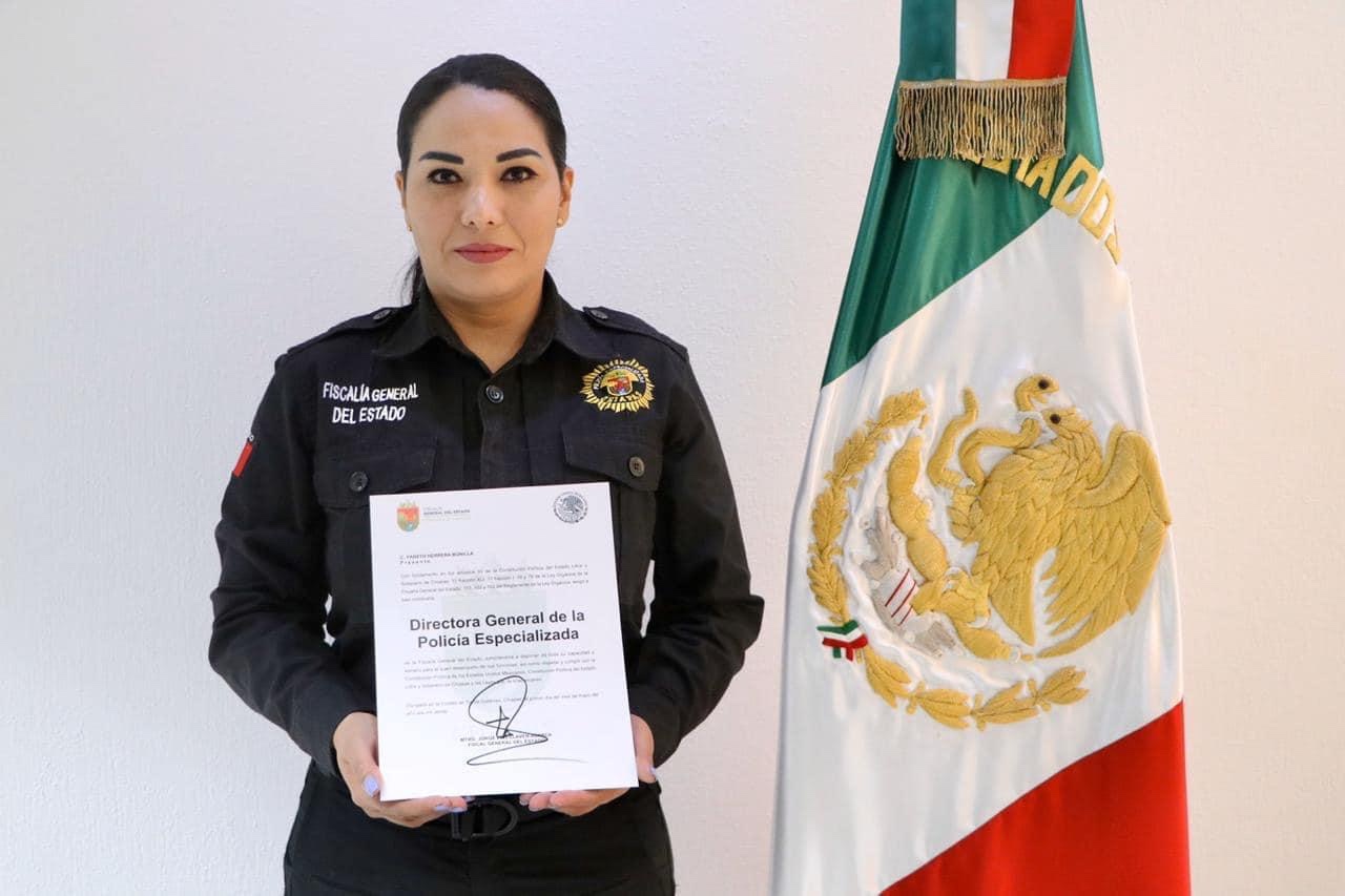 Yaneth Herrera Bonilla es la primera directora general de la Policía Especializada en Chiapas