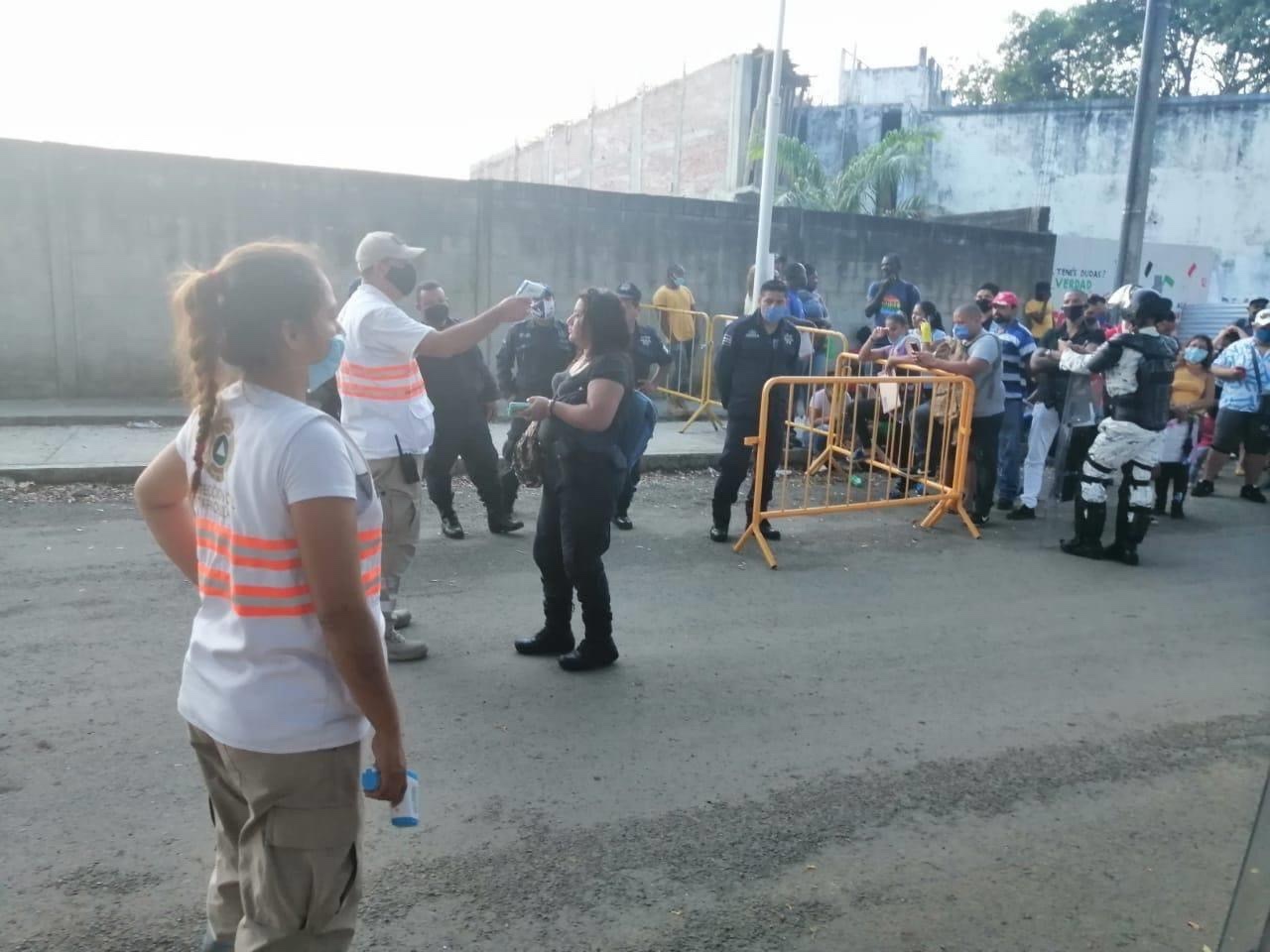 Protección Civil Tapachula supervisa medidas de sana distancia