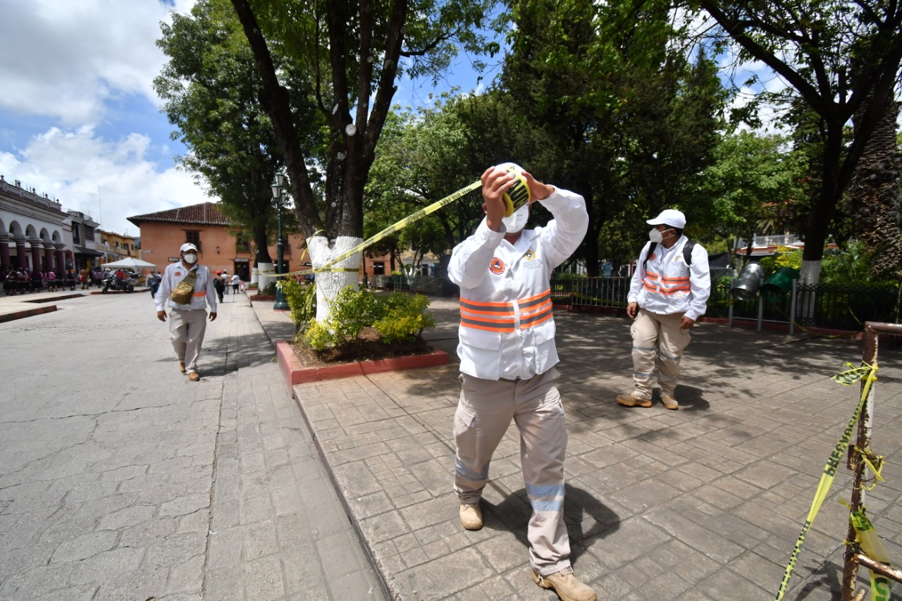 Cierran parques en San Cristóbal para evitar más contagios