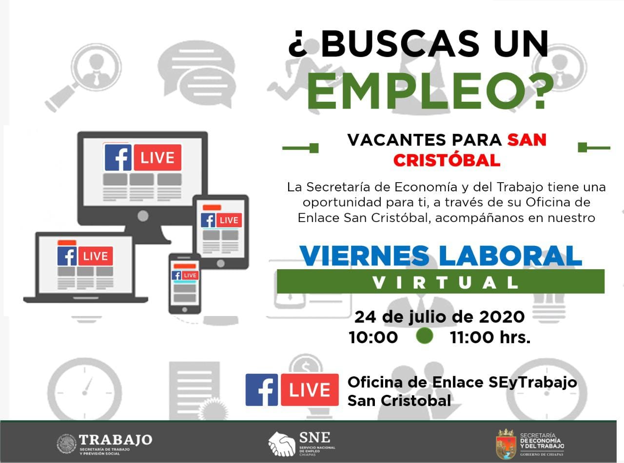 Anuncian Feria del Empleo Virtual en San Cristóbal