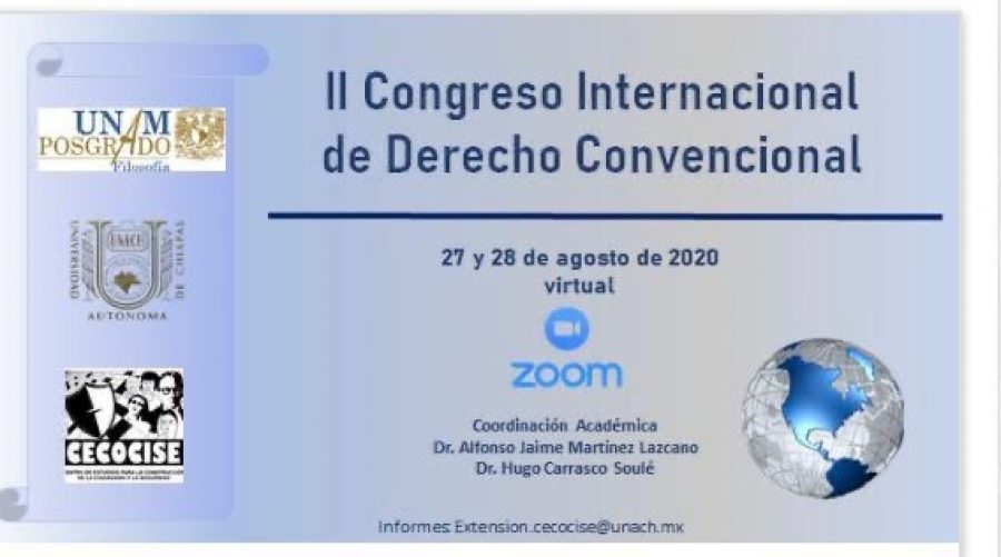 Convoca UNACH a participar en Congreso Internacional de Derecho