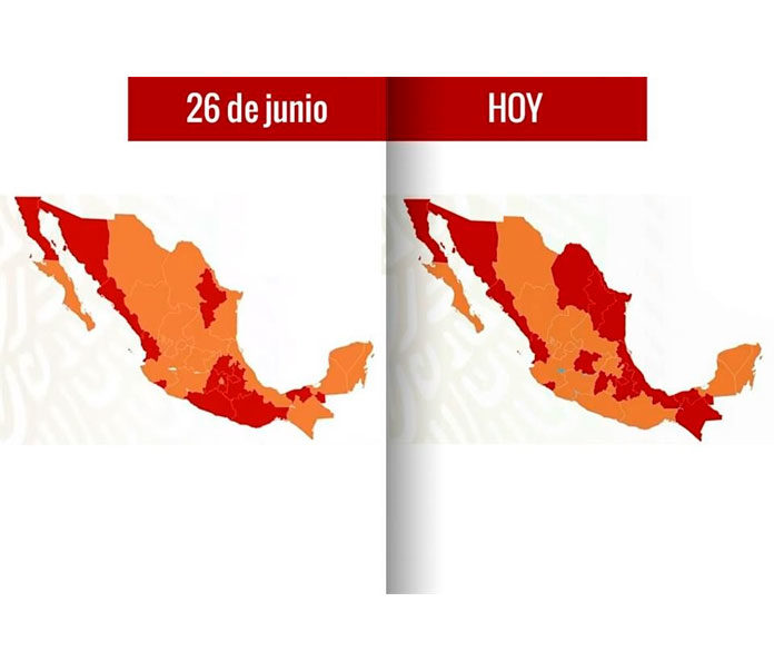 Tras una semana en naranja, Chiapas vuelve a semáforo rojo
