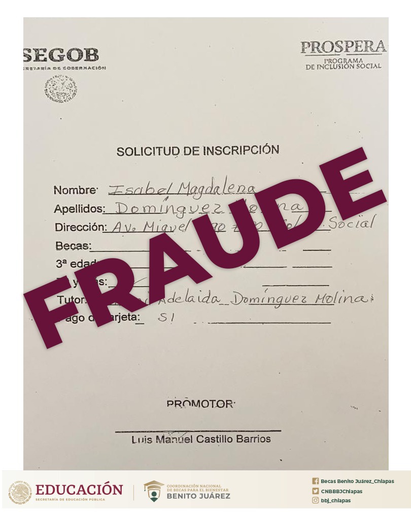 Alertan a la población por fraude para registrase a los Programas Sociales del Gobierno de México