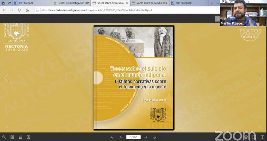 UNACH presenta el libro ‘Voces sobre el suicidio en el mundo indígena’ de forma virtual
