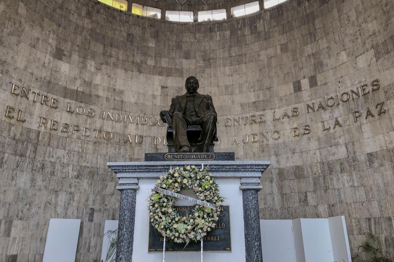 Democracia, justicia y paz social, legados de Benito Juárez