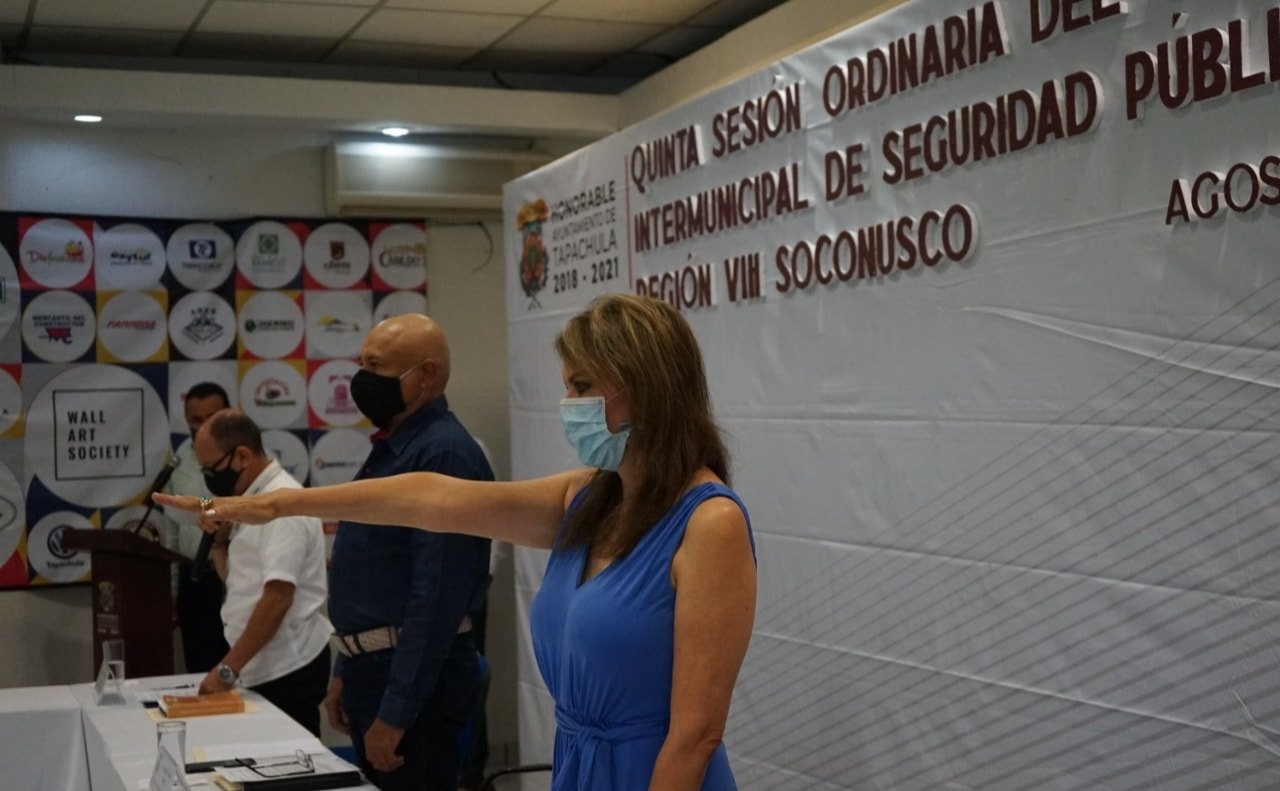 Nombran a alcaldesa de Tapachula presidenta del Consejo Intermunicipal de Seguridad Pública