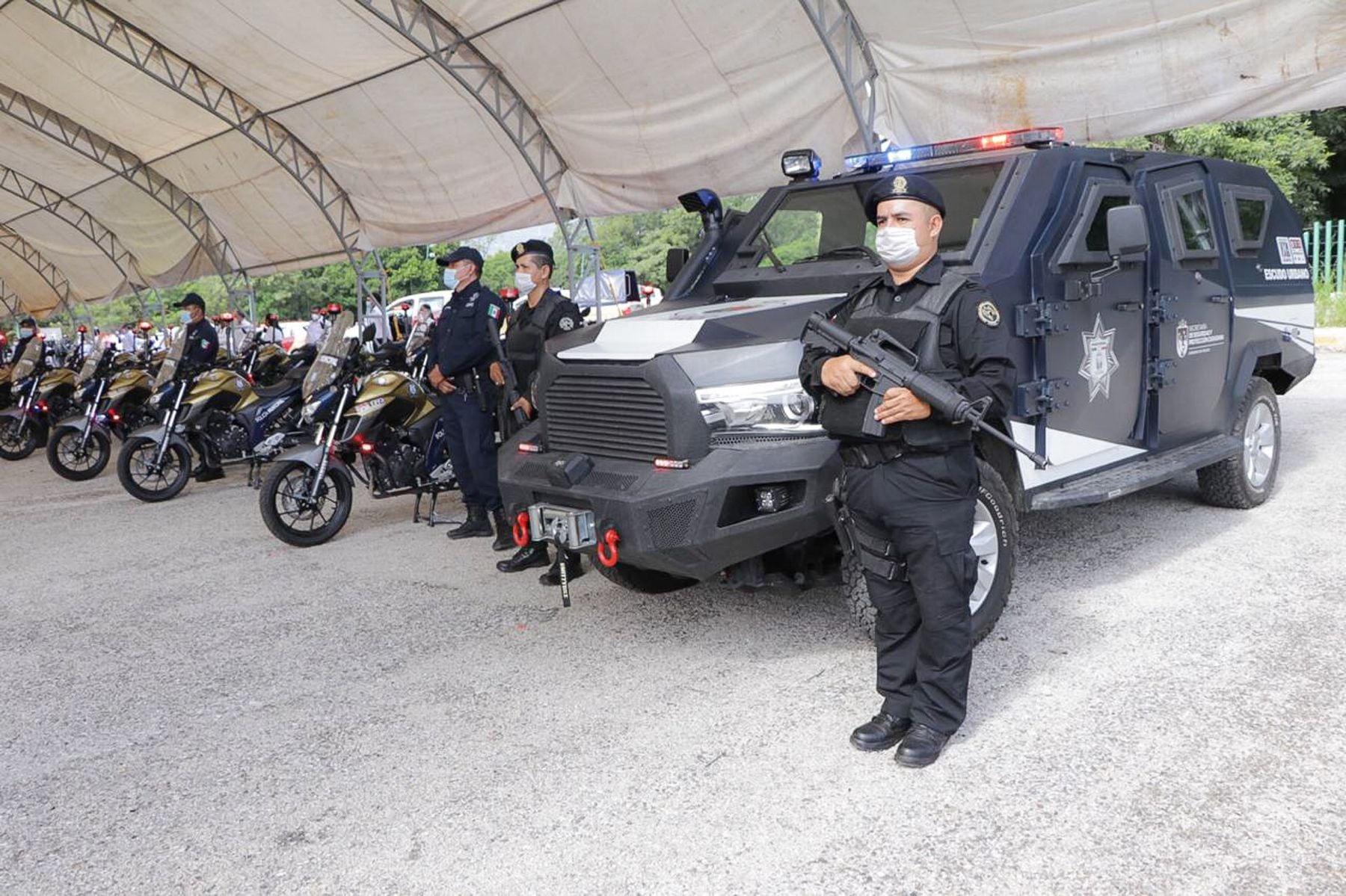Invierten más 57 mdp para equipar a policías municipales de Chiapas