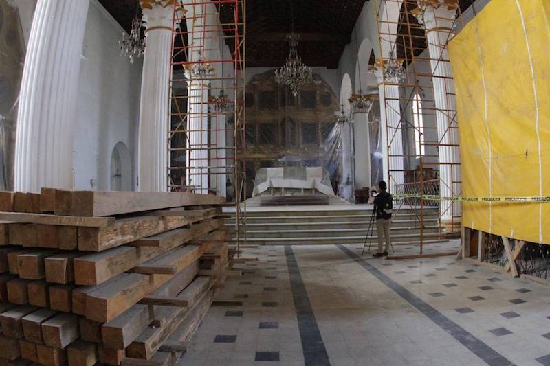 Rutilio Escandón y el INAH impulsan restauración de bienes culturales dañados por sismo