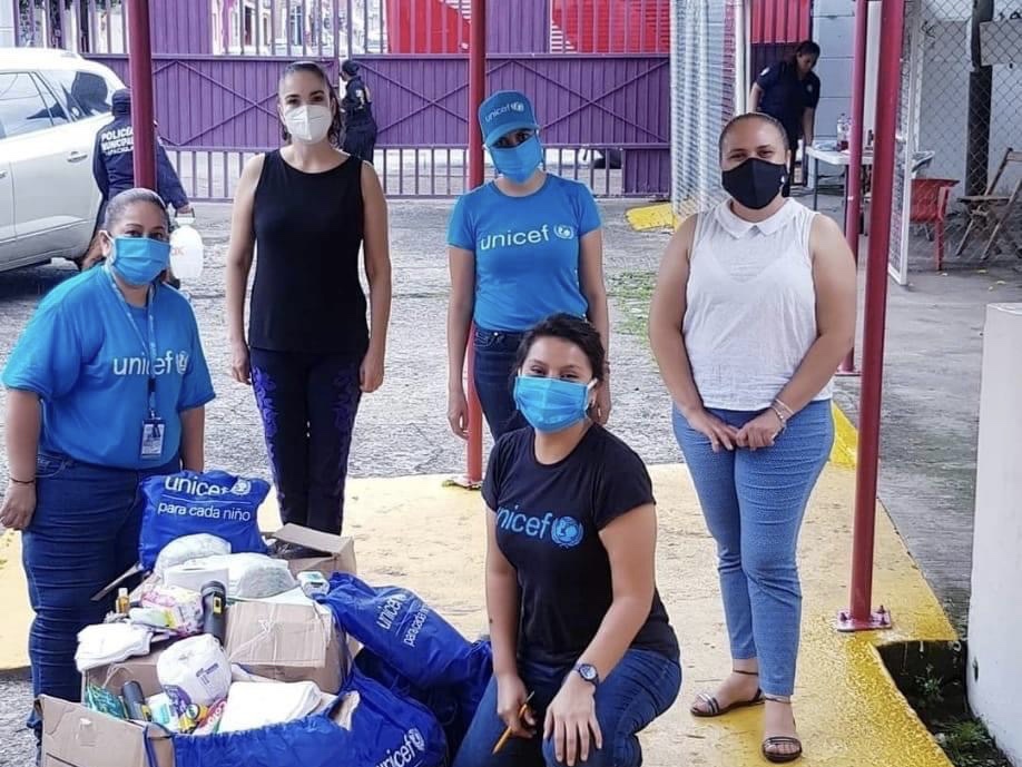 Unicef dona artículos de higiene al DIF Tapachula