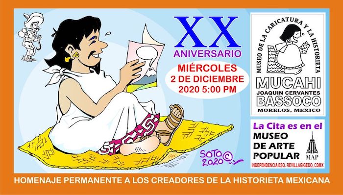 Celebrarán XX Aniversario del Museo de la Caricatura y la Historieta “Joaquín Cervantes Bassoco”