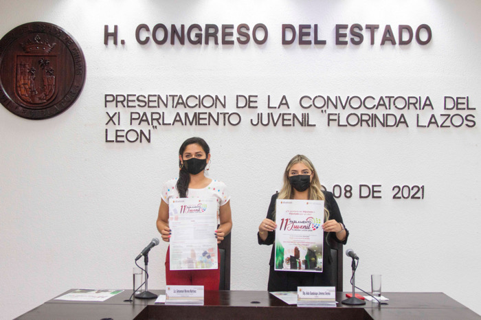 Presentan convocatoria para el Onceavo Parlamento Juvenil  “Florinda Lazos León”