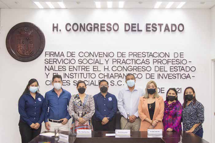 Congreso firma convenio con Instituto Chiapaneco de Investigaciones Sociales