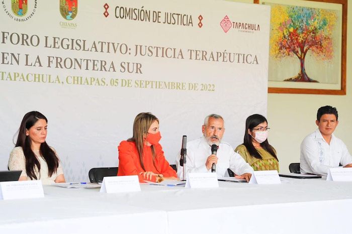 Realiza el Dip. Raúl Bonifaz en Tapachula, el Foro de Justicia Terapéutica