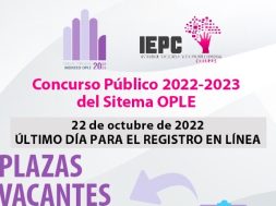 Vence plazo de registro SPEN-IEPC 191022