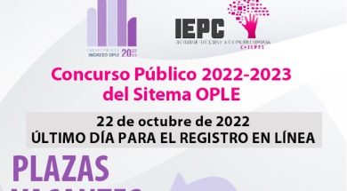 Vence plazo de registro SPEN-IEPC 191022