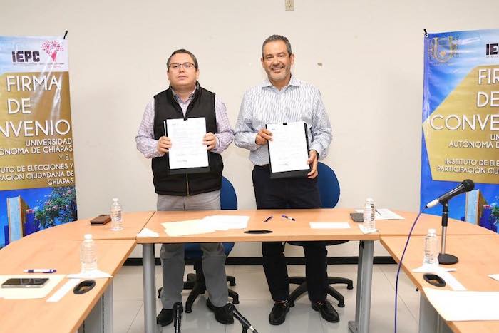 Firman IEPC y UNACH convenio para capacitar a personal electoral en técnicas de enseñanza – aprendizaje