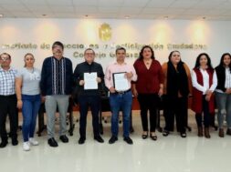 Firma de Convenio IEPC-Municipio Las Rosas 201222
