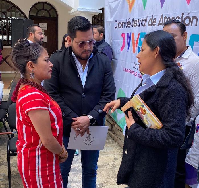 Cecilia López Sánchez  toma protesta como Presidenta del Comité Distrital de Atención a la Juventud en Las Margaritas