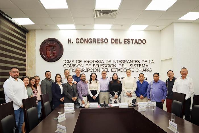 Comisión de Vigilancia y Anticorrupción toma protesta a integrantes de la Comisión de Selección del Consejo de Participación Ciudadana del Sistema Anticorrupción del Estado de Chiapas