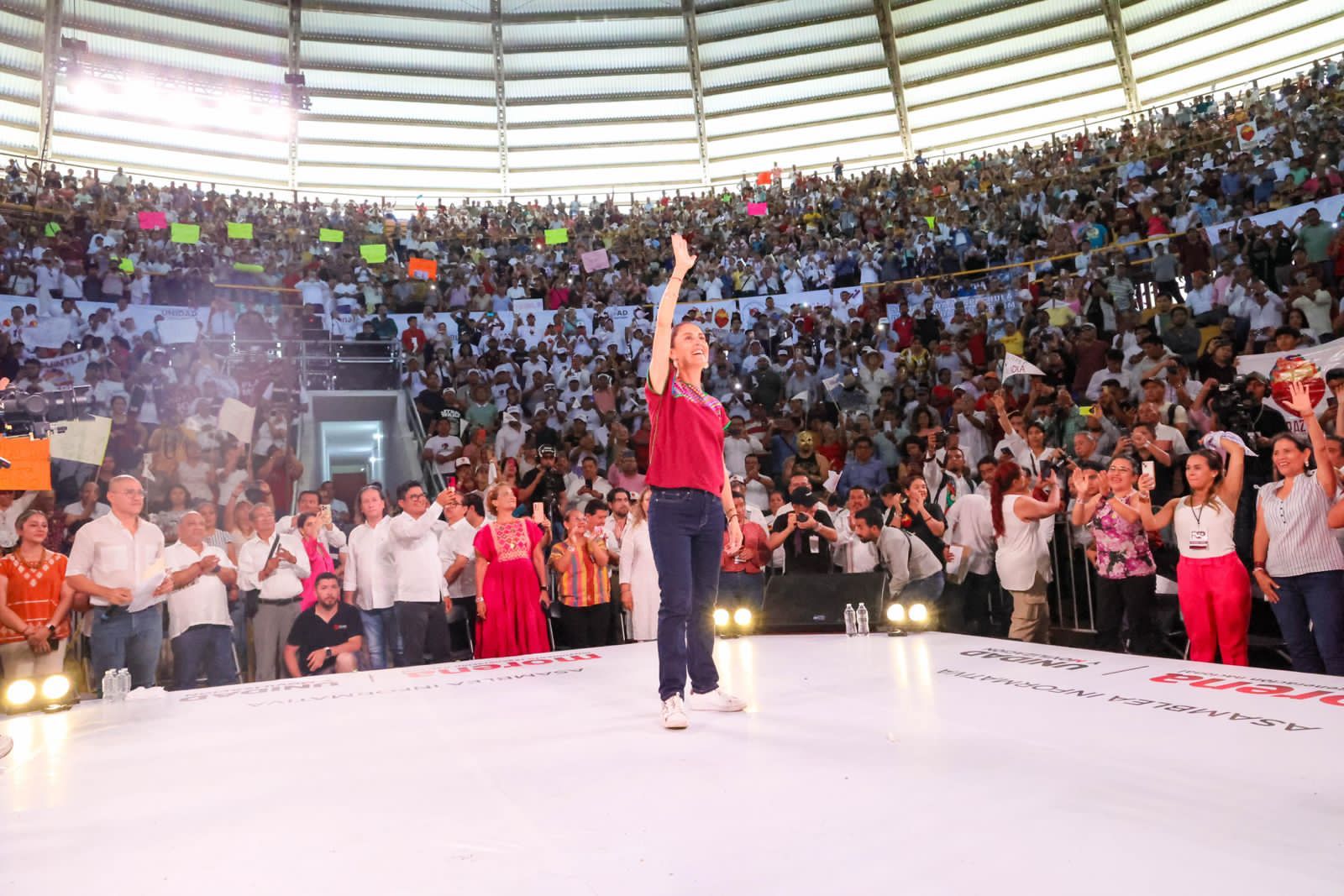 AMPLIO RESPALDO DE ROBLEDISTAS A CLAUDIA SHEINBAUM EN TAPACHULA