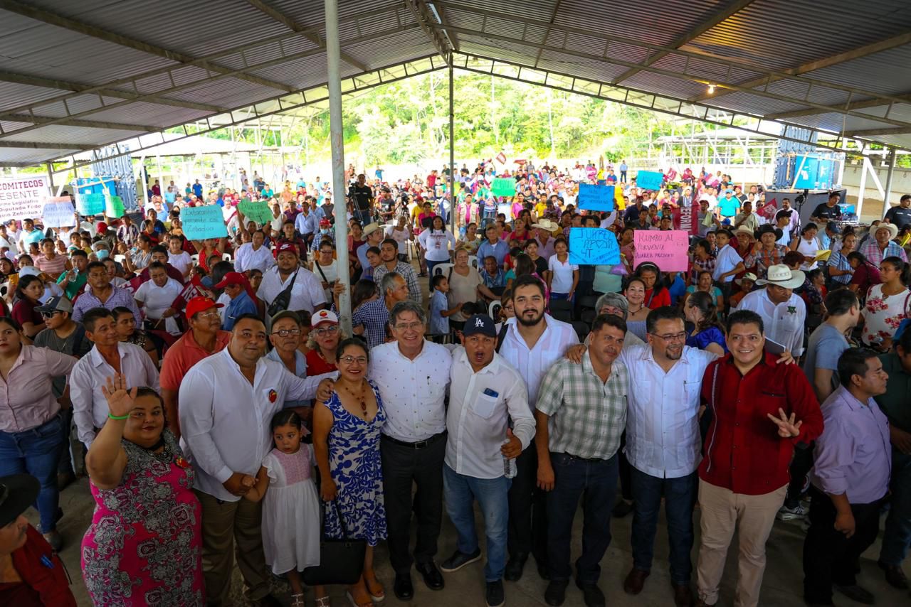 Obradoristas verdaderos de Pichucalco y Carranza con Carlos Morales