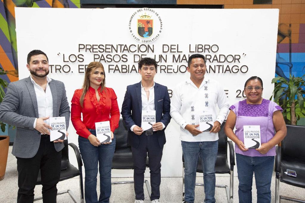 Presentan en Congreso del Estado el libro: “Los pasos de un mal orador” del escritor Erick Trejo