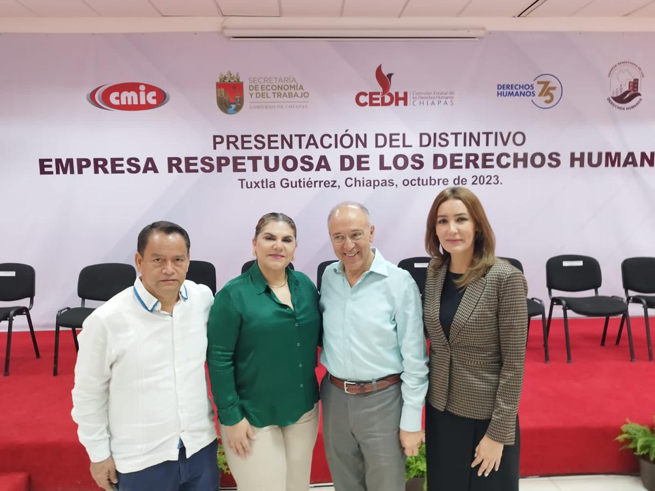 Participa María De los Ángeles Trejo Huerta en presentación del Distintivo Empresa Respetuosa de los Derechos Humanos