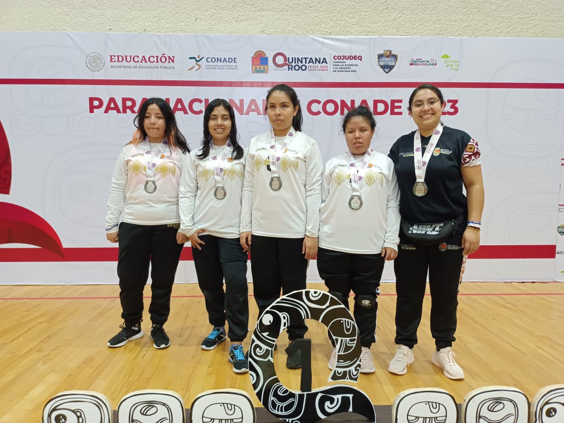 Golbol de Chiapas regresa al medallero de Paranacionales Conade tras ocho años de ausencia al ganar plata