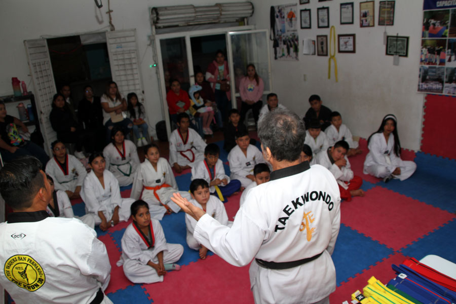 Taekwondoines de Oriente Internacional de Tae Kwon Do “Vázquez” de San Fernando fueron evaluados