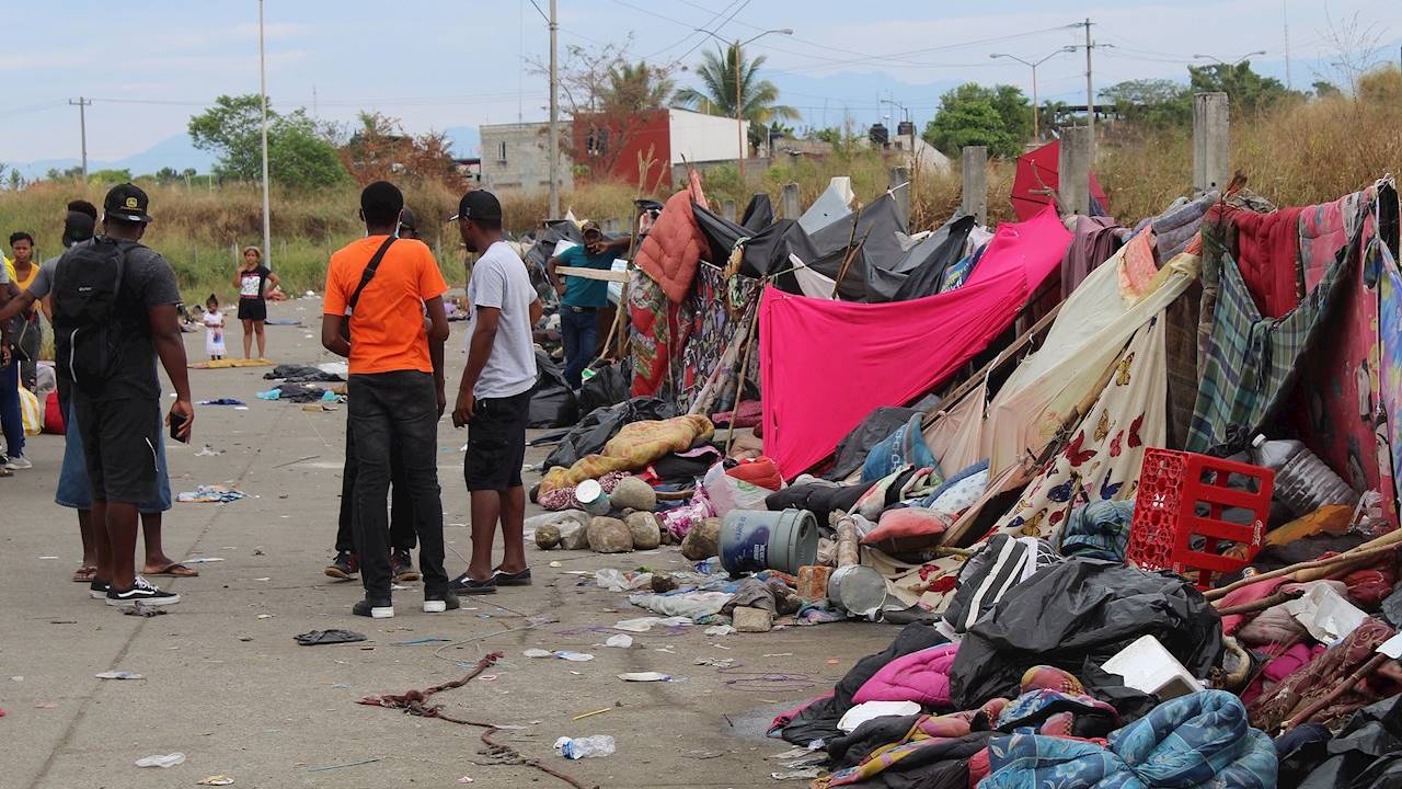 Crisis humanitaria por migrantes haitianos en Tapachula