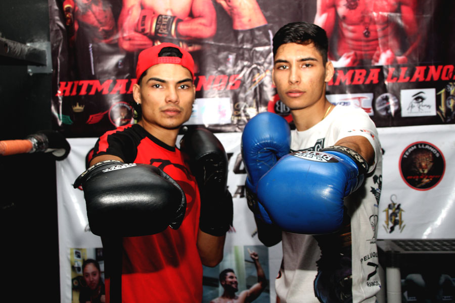 Los peleadores “Mamba” y Hitman” Llanos de “Bellic Boxing” por su 2ª pelea profesional en la CDMX