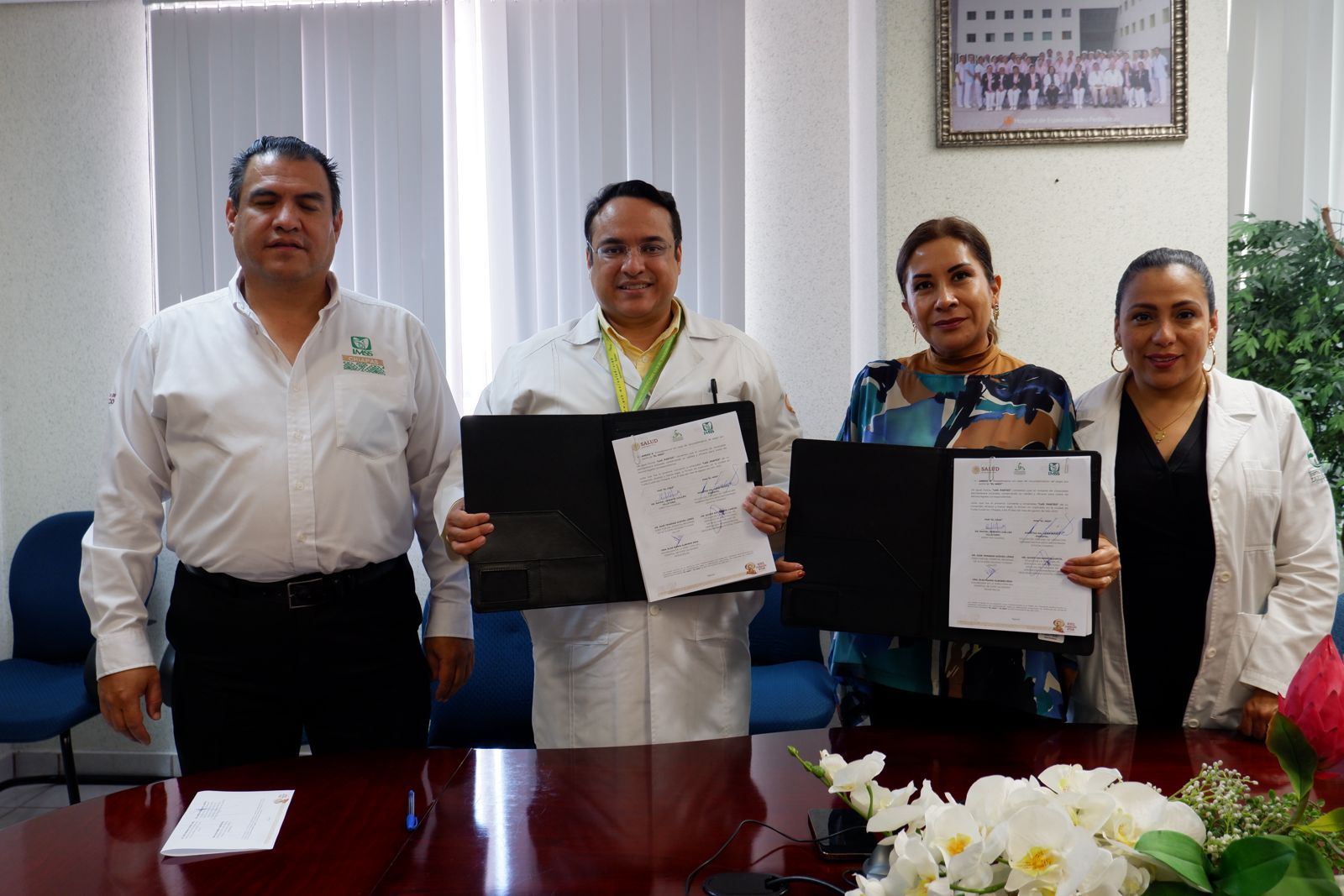 Formalizan IMSS Chiapas y CRAE convenio de colaboración de intercambio de servicios