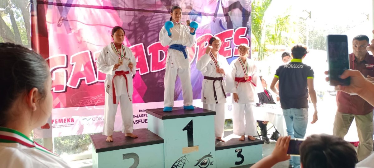 Artemarcialistas chiapanecas con medallas en el Campeonato Nacional Preselectivo de Karate 2024