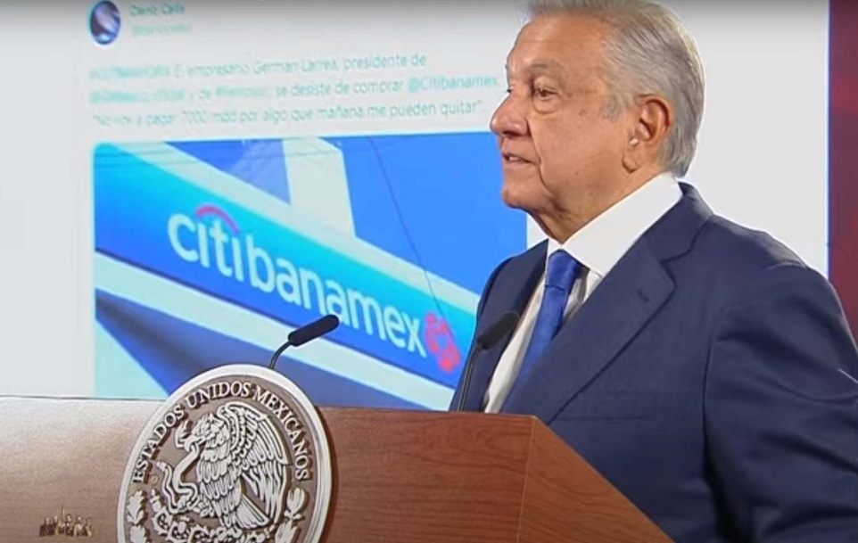 Citibanamex alerta sobre crisis económica por reforma de pensiones de AMLO