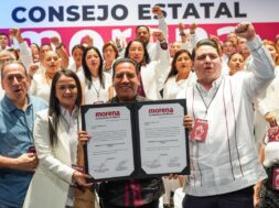 Morena entrega constancia a Eduardo Ramírez como su candidato a la gubernatura 1