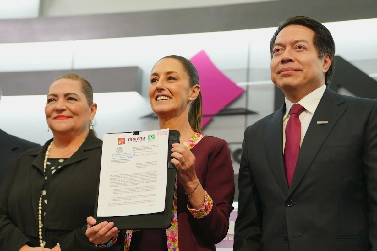 Sheinbaum hace historia al ser una de solo 8 mujeres en aspirar a la presidencia de México, tras su registro en el INE