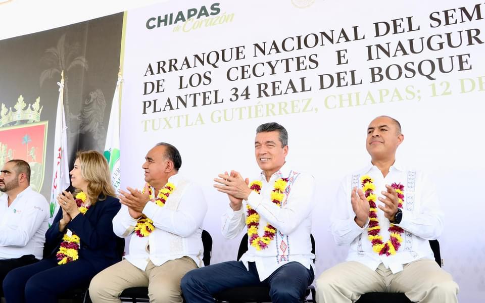 Inaugura Rutilio Escandón Ciclo Escolar en el Cecyte Chiapas