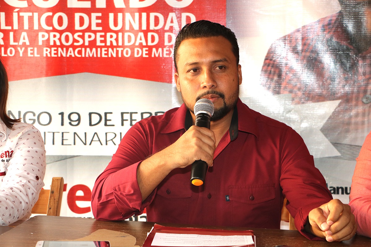 Carlos Trinidad y Ernesto Cruz por la candidatura morenista en Cintalapa / Héctor Estrada