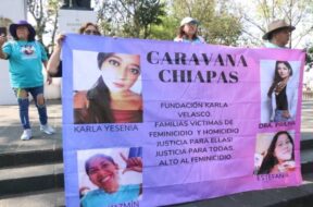 Familiares de víctimas de feminicidios en Chiapas inician protesta en varios estados1