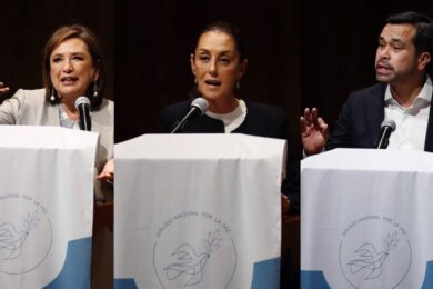 Xóchitl Gálvez y Jorge Máynez aceptan compromiso ante la Iglesia; Claudia Sheinbaum también, con reservas