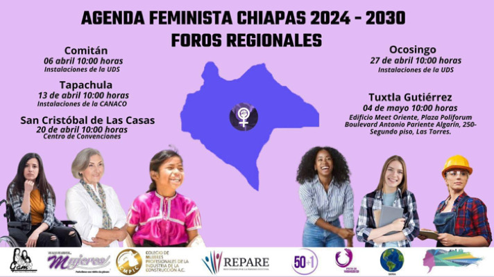 SCLC será escenario del Tercer Foro: Construyendo la Agenda Feminista Chiapas 2024-2030