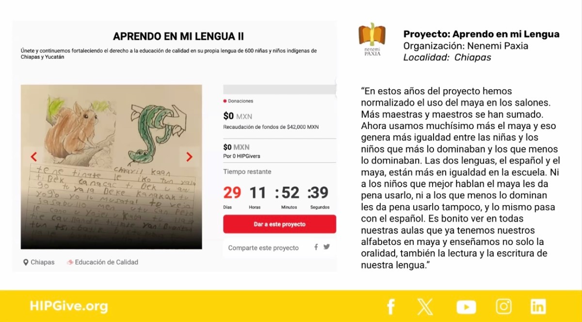 Presentan campaña para fortalecer lenguas originarias en el sur de México