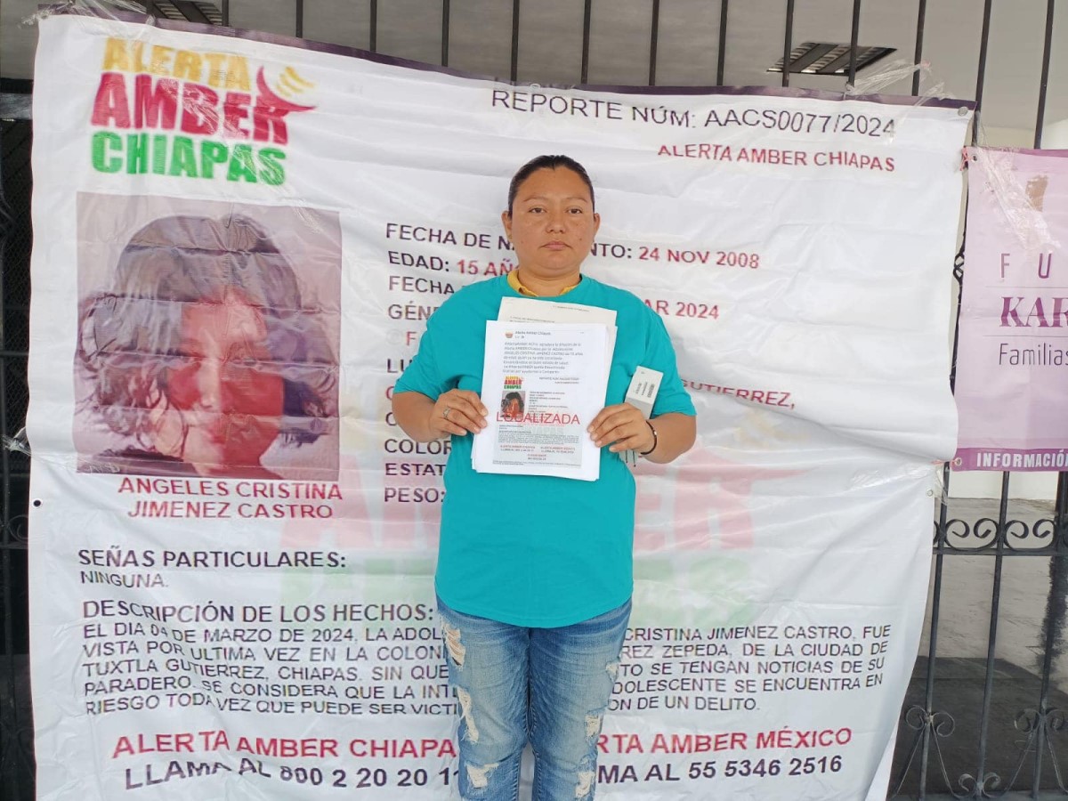 Madre denuncia irregularidades en la desaparición de su hija en Tuxtla