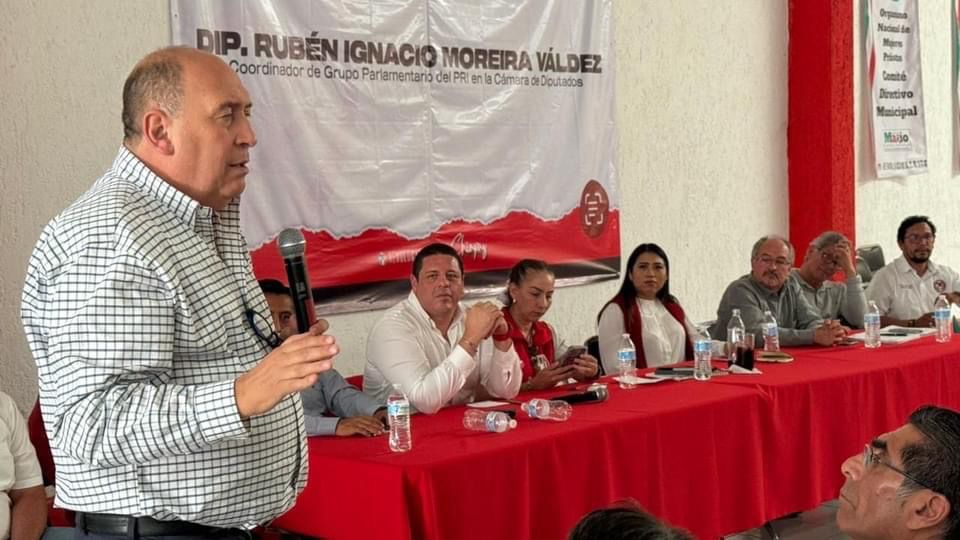 Rubén Moreira atestigua acciones de fortalecimiento estructuras y candidatos en Chiapas.