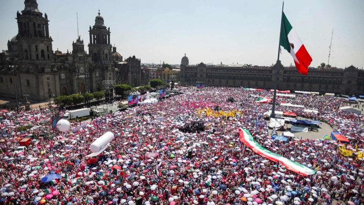 Unas 95 mil personas marcharon en apoyo a Xóchitl Gálvez en la “marea rosa”, según gobierno de la CDMX