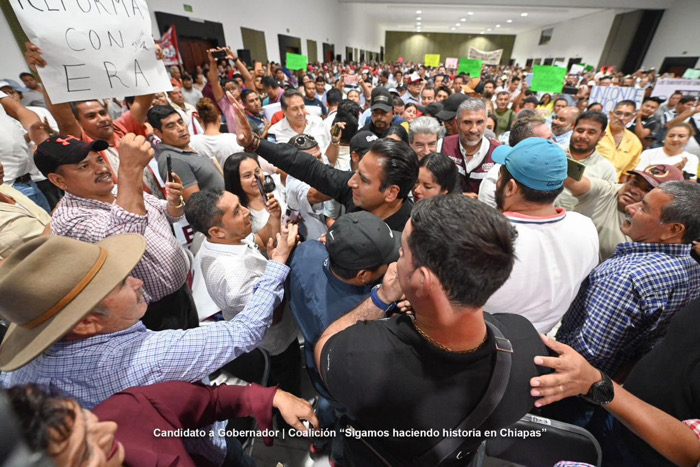 Eduardo Ramírez sostiene encuentro con transportistas de Chiapas