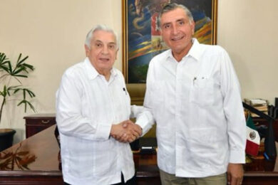 Arturo Núñez Jiménez y Adán Augusto López Hernández,